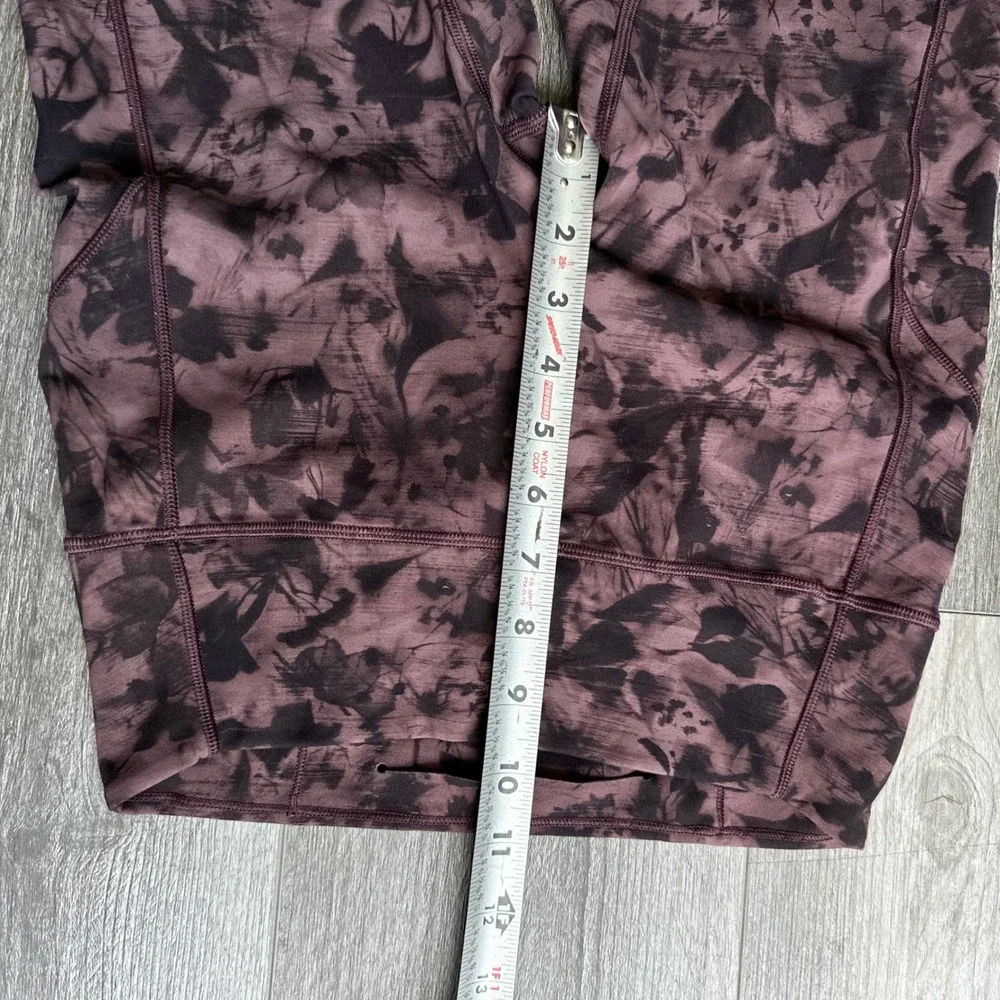 Lululemon Plum Floral Tie Dye Align Leggings 6 25